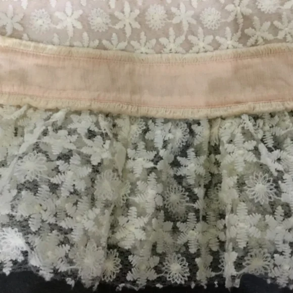 NWT Foxie Ladies XS UK 6/8 Sheer Cream & Pink Floral Lace Dress 👗 - Picture 6 of 7